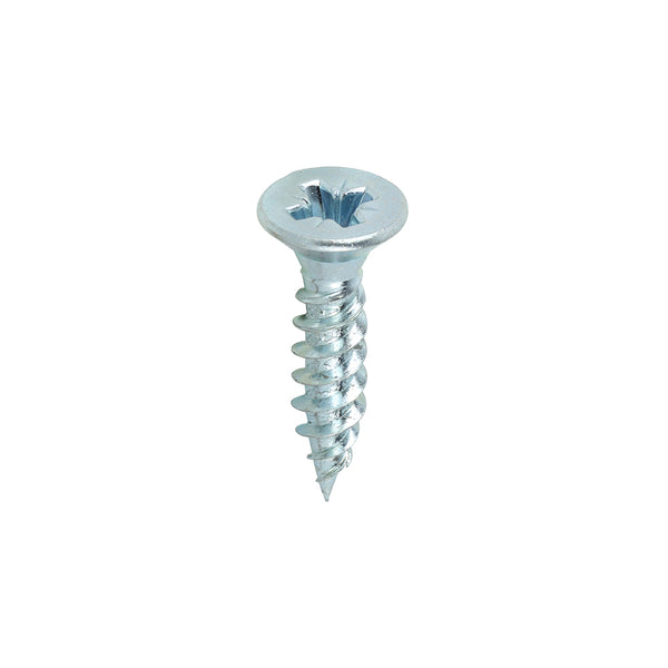 TIMCO Twin-Threaded Countersunk Silver Woodscrews - 12 x 1 (200pcs)