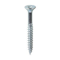 TIMCO Twin-Threaded Countersunk Silver Woodscrews - 12 x 2 (200pcs)