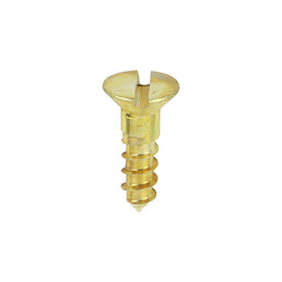 TIMCO Solid Brass Countersunk Woodscrews - 6 x 1/2 (200pcs)