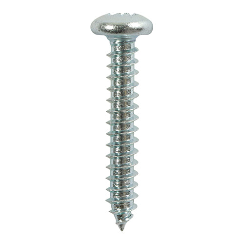 TIMCO Self-Tapping Pan Head Silver Screws - 6 x 1/2 (20pcs)