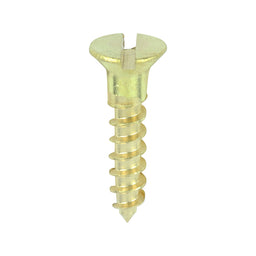 TIMCO Solid Brass Countersunk Woodscrews - 8 x 3/4 (200pcs)