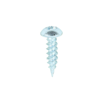 TIMCO Twin-Threaded Round Head Silver Woodscrews - 8 x 5/8 (200pcs)