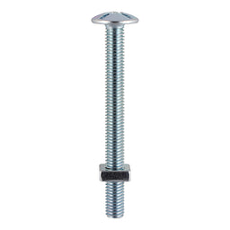 TIMCO Roofing Bolts & Square Nuts Silver - M6 x 100 (2pcs)