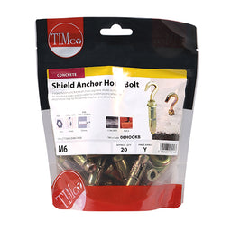 TIMCO Forged Hooks With Sheil Anchors Gold - M6 (20pcs)