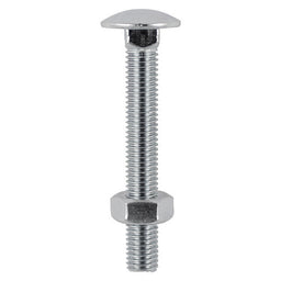 TIMCO Carriage Bolts DIN603 & Hex Full Nut DIN934 A2 Stainless Steel - M8 x 150 (2pcs)