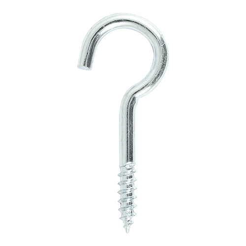 TIMCO Screw Hooks Silver - 100mm (2pcs)