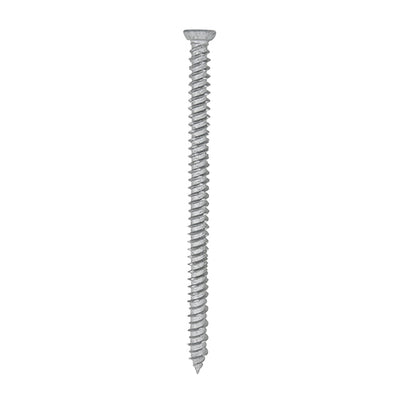 TIMCO Concrete Screws Flat Countersunk Exterior Silver - 7.5 x 100 (100pcs)