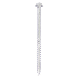 TIMCO Heavy Duty Timber Screws Hex Flange Head Exterior Silver - 10 x 100 (10pcs)