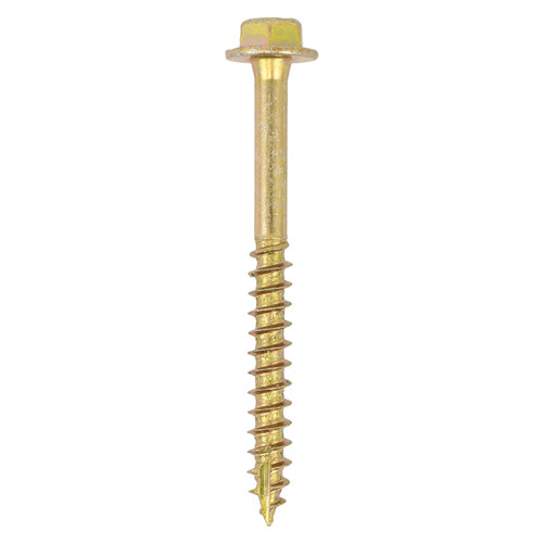 TIMCO Solo Advanced Hex Head Gold Coach Woodscrews - 10.0 x 100 (50pcs)