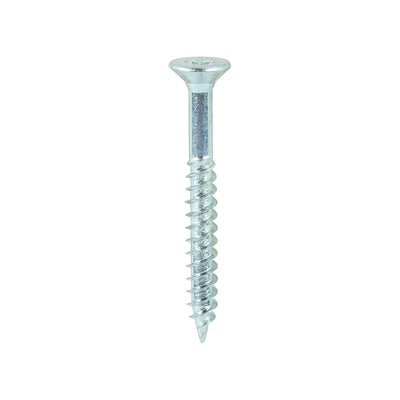 TIMCO Twin-Threaded Countersunk Silver Woodscrews - 10 x 1 3/4 (200pcs)