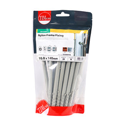 TIMCO Nylon Frame Fixings - 10.0 x 140 (20pcs)