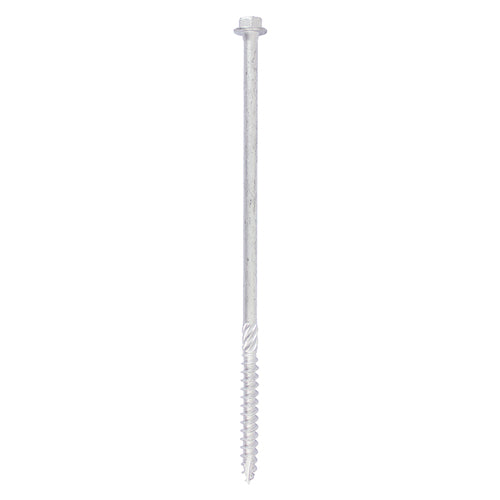 TIMCO Heavy Duty Timber Screws Hex Flange Head Exterior Silver - 10 x 160 (10pcs)