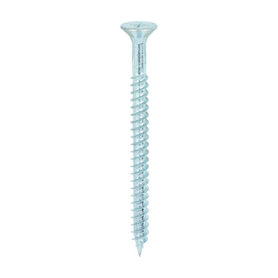 TIMCO Twin-Threaded Countersunk Silver Woodscrews - 10 x 2 1/2 (200pcs)