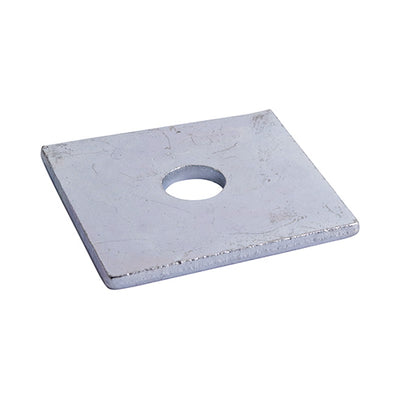 TIMCO Square Plate Washers Silver - M10 x 50 x 50 x 3 (2pcs)