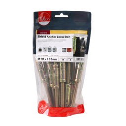 TIMCO Shield Anchors Loose Bolt Gold - M10:75L (M10 x 135) (14pcs)