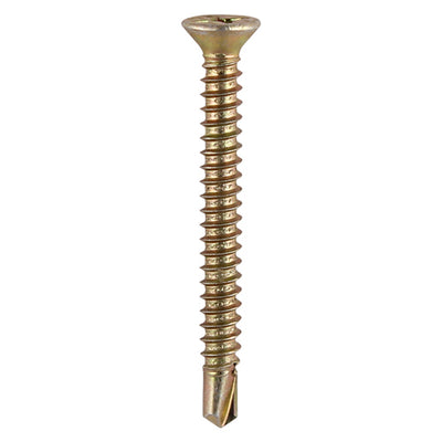 TIMCO Window Fabrication Screws Countersunk with Ribs PH Self-Tapping Self-Drilling Point Yellow - 3.9 x 13 (1000pcs)