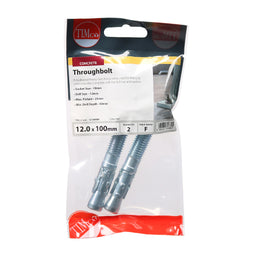 TIMCO Throughbolts Silver - M12 x 100 (2pcs)