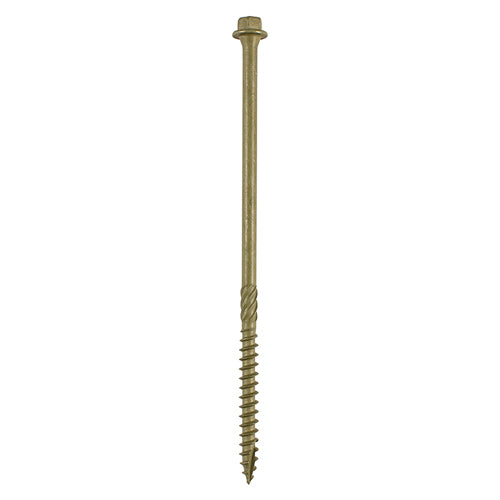 TIMCO Timber Screws Hex Flange Head Exterior Green - 6.7 x 150 (4pcs)