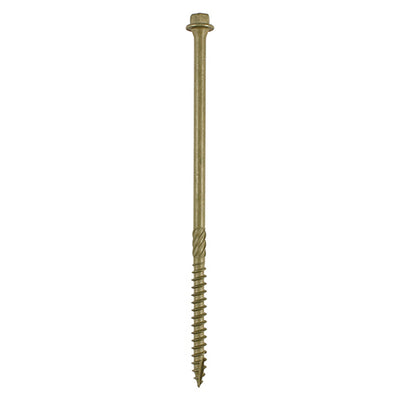 TIMCO Timber Screws Hex Flange Head Exterior Green - 6.7 x 150 (50pcs)