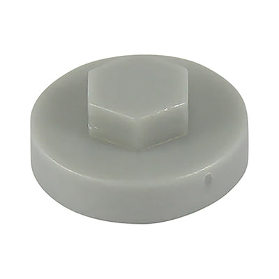 TIMCO Hex Head Cover Caps White - 16mm (1000pcs)