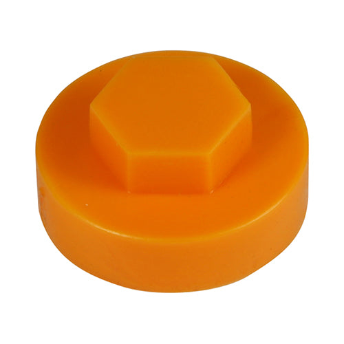 TIMCO Hex Head Cover Caps Tangerine - 16mm (1000pcs)