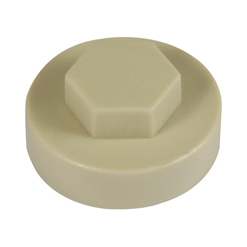 TIMCO Hex Head Cover Caps Beige - 16mm (1000pcs)