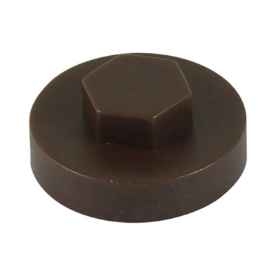 TIMCO Hex Head Cover Caps VanDyke Brown - 16mm (1000pcs)