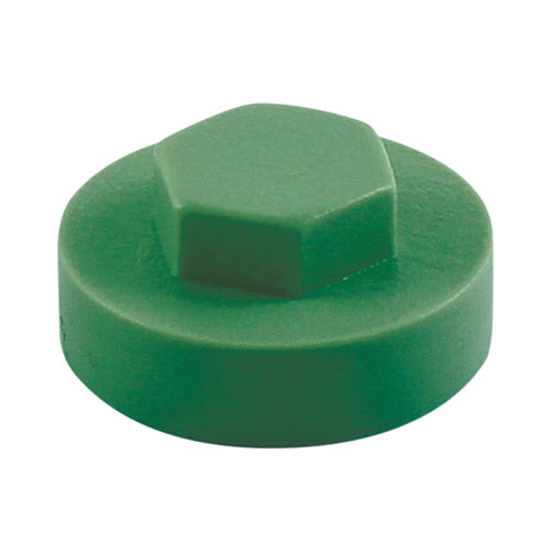 TIMCO Hex Head Cover Caps Jade - 16mm (1000pcs)