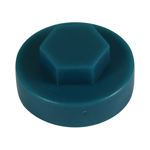 TIMCO Hex Head Cover Caps Ocean Blue - 16mm (1000pcs)