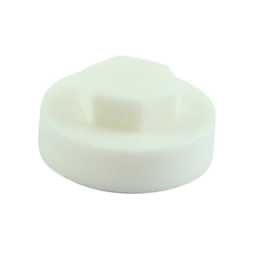 TIMCO Hex Head Cover Caps White - 19mm (1000pcs)