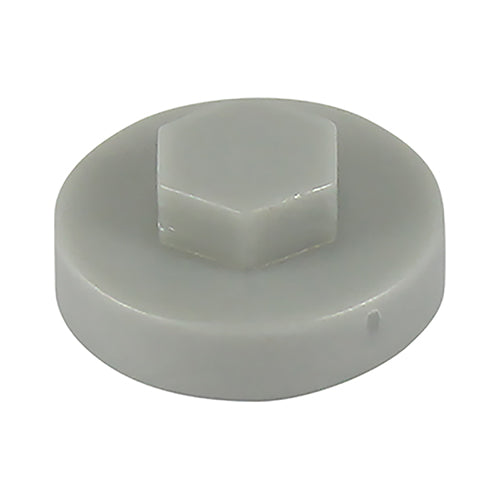 TIMCO Hex Head Cover Caps White Aluminium - 19mm (1000pcs)