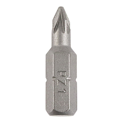 TIMCO Pozi Driver Bit S2 Grey - No.1 x 25 (10pcs)