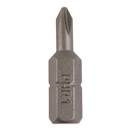 TIMCO Phillips Driver Bit S2 Grey - No.1 x 25 (10pcs)