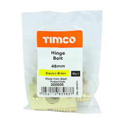 TIMCO Hinge Bolt Electro Brass - 48mm (2pcs)