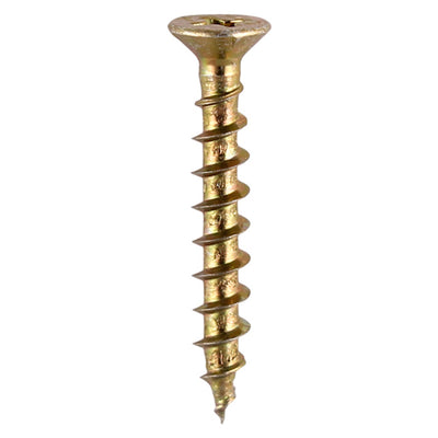 TIMCO Window Fabrication Screws Countersunk with Ribs PH Single Thread Gimlet Point Yellow - 4.3 x 20 (1000pcs)