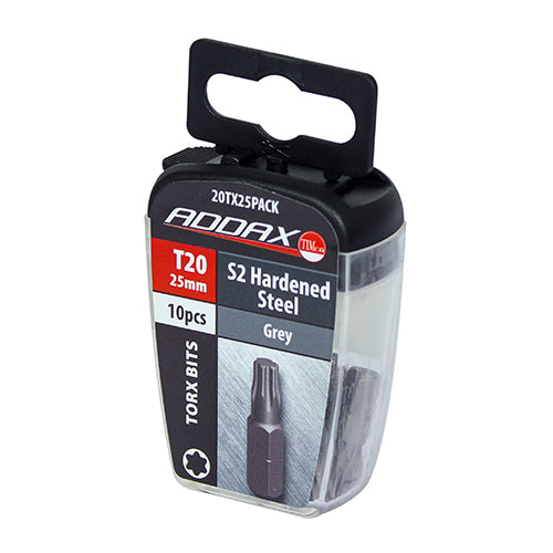 TIMCO TX Drive Driver Bit S2 Grey - TX20 x 25 (10pcs)