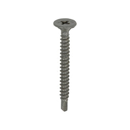 TIMCO Self-Drilling Cement Board Countersunk Exterior Silver Screws - 4.2 x 42 (200pcs)