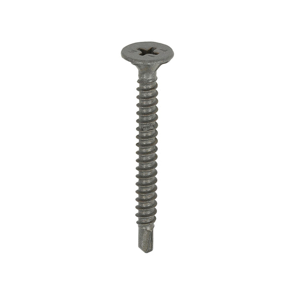 TIMCO Self-Drilling Cement Board Countersunk Exterior Silver Screws - 4.2 x 42 (200pcs)