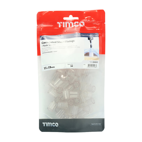 TIMCO Corrugated Sheet Spacer - 15.0 x 19 (50pcs)