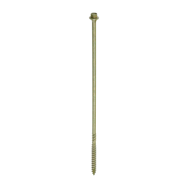 TIMCO Timber Screws Hex Flange Head Exterior Green - 6.7 x 225 (50pcs)