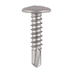 TIMCO Self-Drilling Metal Framing Low Profile Wafer Head Exterior Silver Screws - 4.8 x 22 (200pcs)