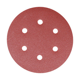 TIMCO Random Orbital Sanding Discs 80 Grit Red - 150mm (5pcs)