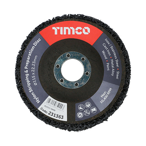 TIMCO Nylon Stripping & Preparation Disc - 115 x 22.23