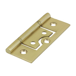 TIMCO Plain Bearing Flush Brass Hinges Polished Brass - 75 x 50 (2pcs)