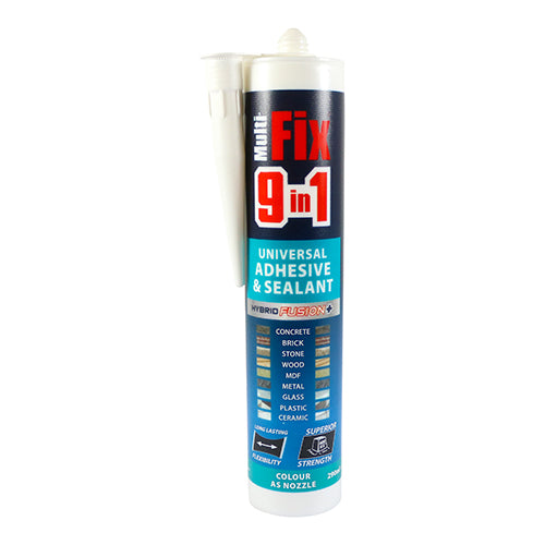 TIMCO 9 In 1 Universal Adhesive & Sealant White - 290ml