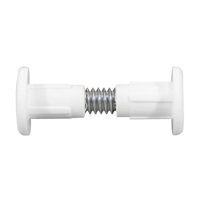 TIMCO Plastic Cabinet Connector Bolts White - 28mm (4pcs)