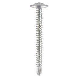 TIMCO Baypole Screws Wafer Flange PH Self-Drilling Point Zinc - 4.8 x 50 (200pcs)