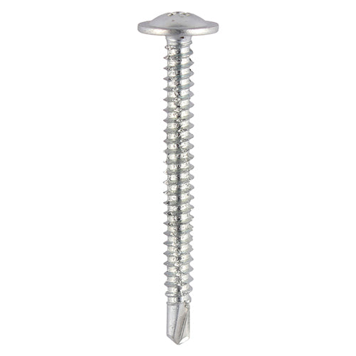 TIMCO Baypole Screws Wafer Flange PH Self-Drilling Point Zinc - 4.8 x 90 (200pcs)