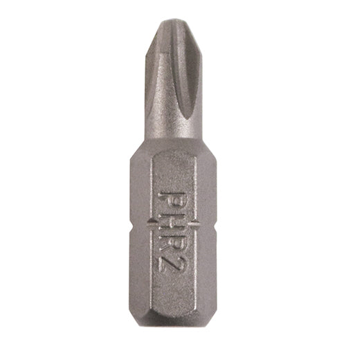 TIMCO Phillips Driver Bit S2 Grey - No.2 x 25 (100pcs)