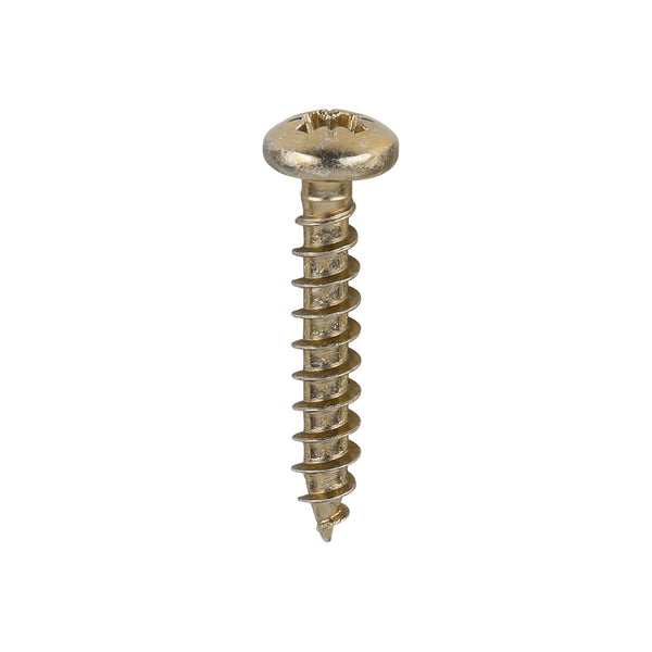 TIMCO Classic Multi-Purpose Pan Head Gold Woodscrews - 3.5 x 20 (200pcs)